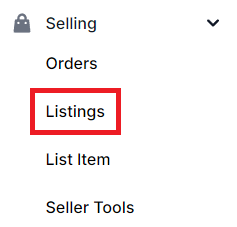 Listings Submenu